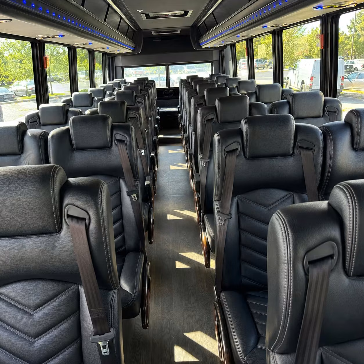 28 passenger minibus interior