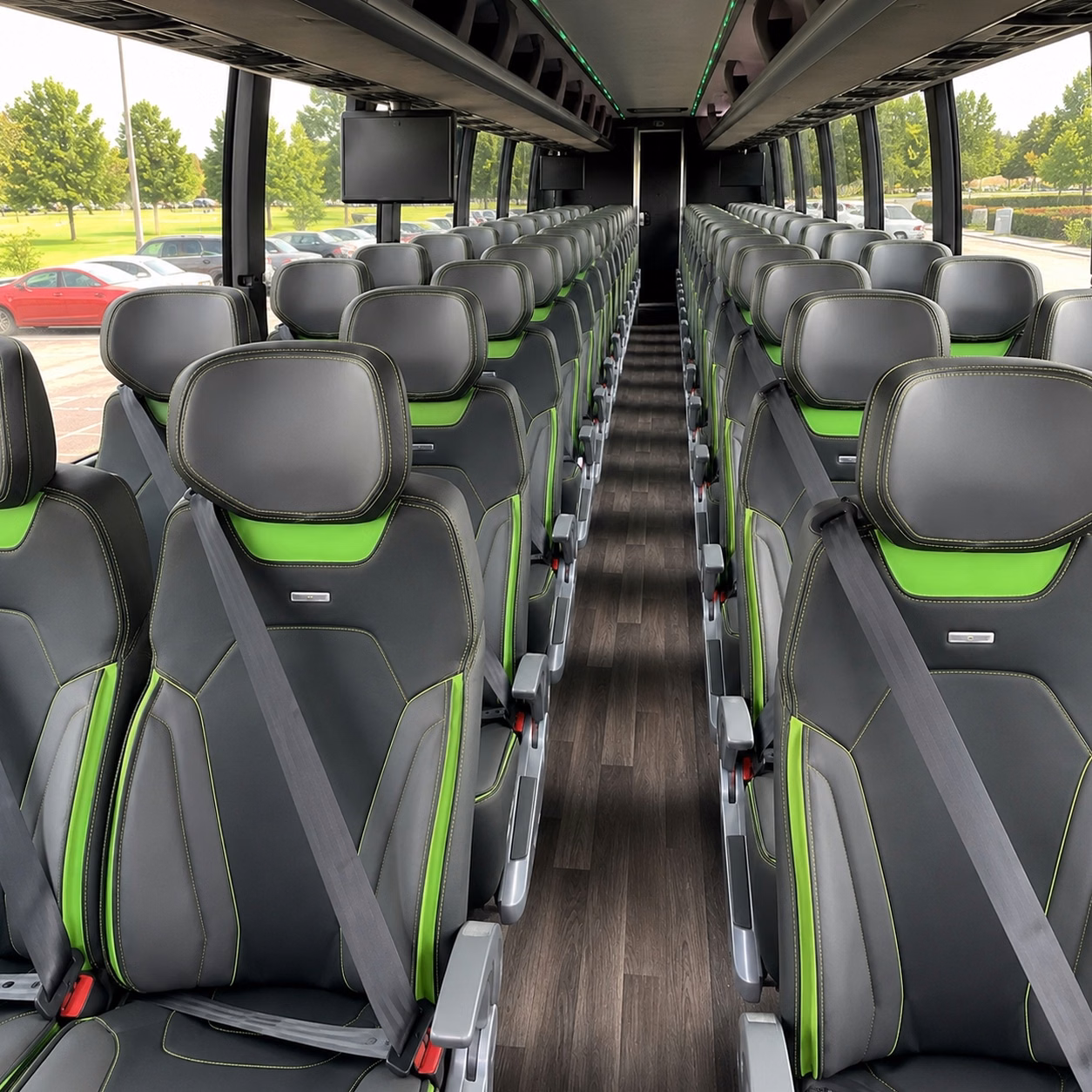 queen creek charter bus interior gallery