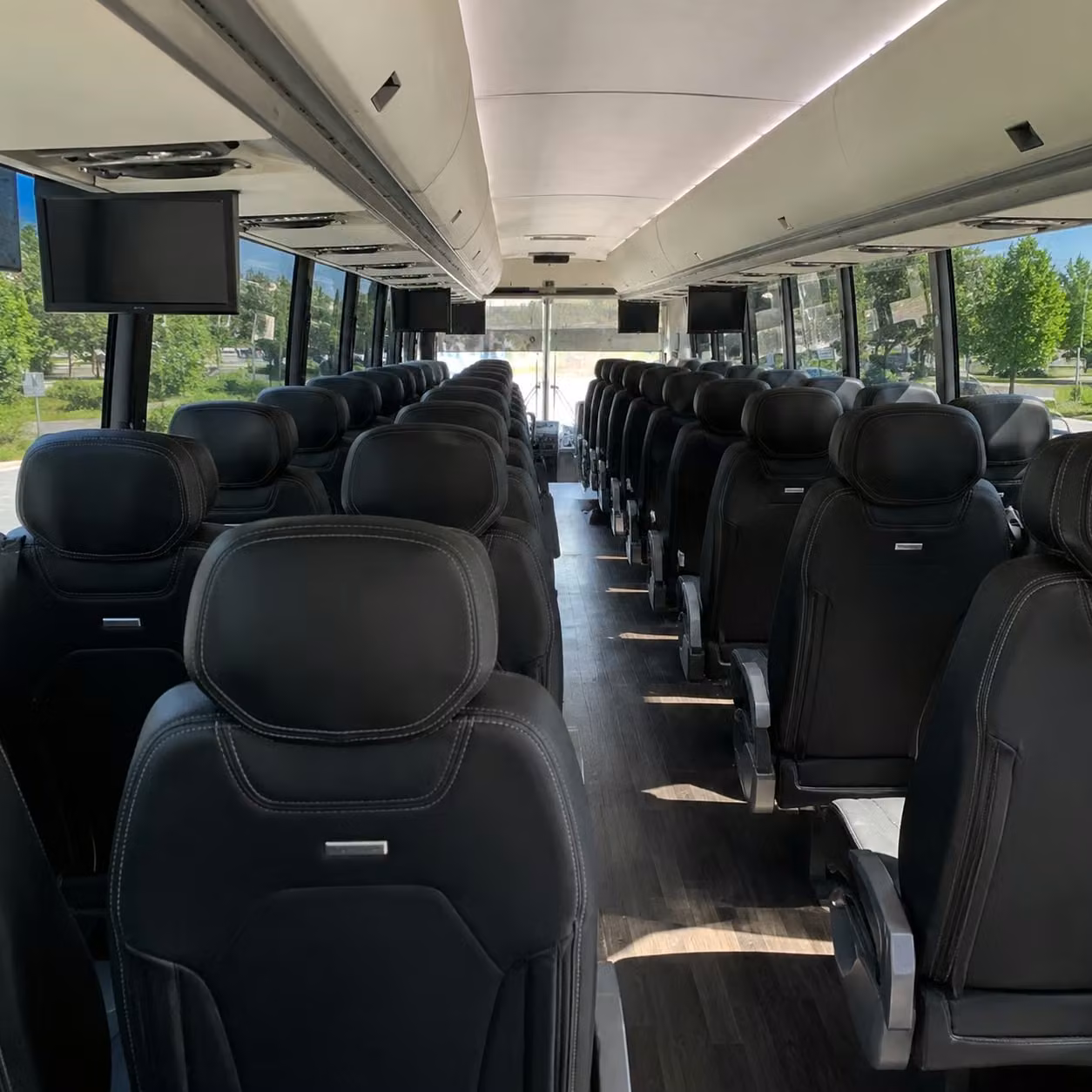 queen creek charter bus interior
